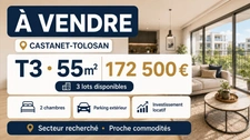 T3 INVESTISSEMENT SEREIN À CASTANET-TOLOSAN AVEC LOCATAIRE EN PLACE