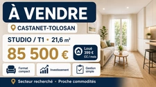 OPPORTUNITÉ D’INVESTISSEMENT LOCATIF AVEC STUDIO À CASTANET-TOLOSAN