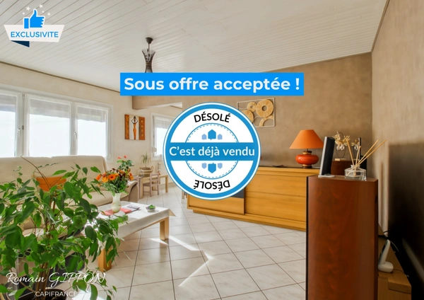 Maison familiale 5 pièces 3 chambres et un bureau - jardin et sous-sol complet à Liverdun – Rond Chêne