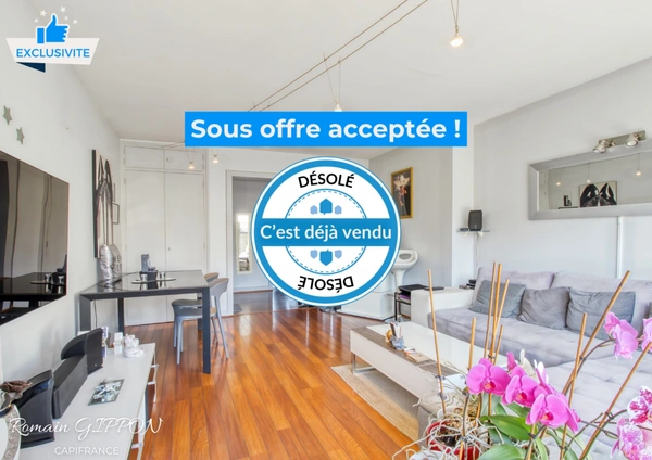 À VENDRE - Appartement F3 de 71m2 avec balcon, garage, cave et grenier - NANCY, avenue de la libération (54)