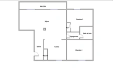 F3 de 72 m² à Corbeil-Essonnes, balcon, cave, RER D