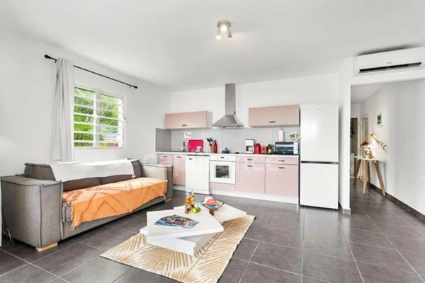 SUPERBE T2 EN REZ-DE-JARDIN À VENDRE SUR CUL-DE-SAC, SAINT-MARTIN (97150)