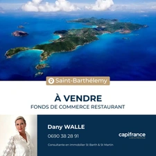 À VENDRE FONDS DE COMMERCE RESTAURANT-BAR AVEC ÉQUIPEMENT COMPLET, SAINT-BARTHÉLEMY (97133)