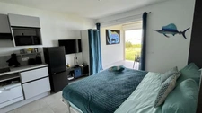 À VENDRE STUDIO RÉCENT EN REZ-DE-JARDIN AVEC VUE LAGON SECTEUR BELLEVUE, SAINT-MARTIN (97150)