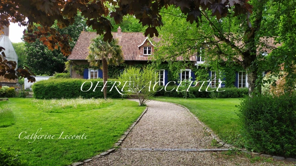 À VENDRE - SAMER - DOMAINE D'EXCEPTION - 379 M2 - ÉLÉGANTE DEMEURE DE CARACTERE SUR 3 HECTARES  - VIE SEMI PLAIN-PIED - 2 ÉME MAISON - DÉPENDANCES