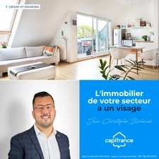 Dpt Rhône (69), viager à vendre GRIGNY appartement T3   balcons cave et garage 