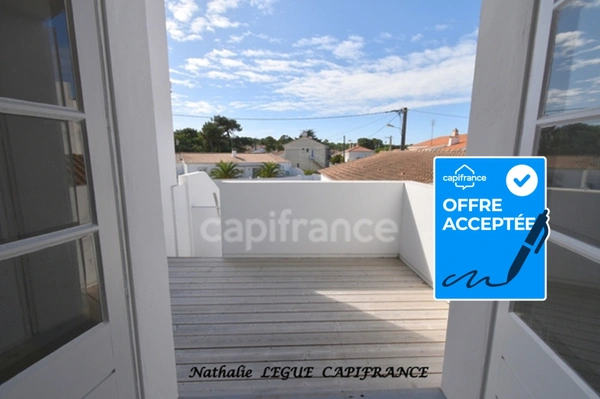 FROMENTINE ( 85 )  VENDEE LA BARRE DE MONTS Vue MER appartement à vendre 62 m² ,  2 chambres  proche NOIRMOUTIER , parking