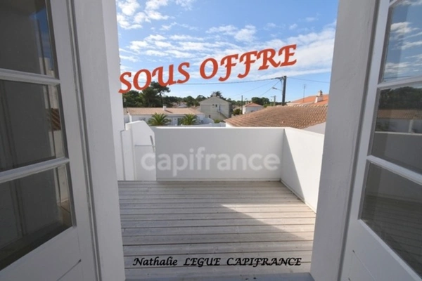 FROMENTINE ( 85 )  VENDEE LA BARRE DE MONTS Vue MER appartement à vendre 62 m² ,  2 chambres  proche NOIRMOUTIER , parking
