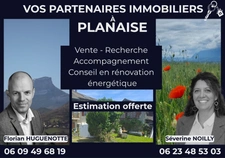 Lot de 2 maisons + grange avec cour et jardin, à vendre à PLANAISE (73)