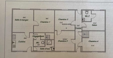 Maison à vendre 7 pièces proche de CONNERRE (72)la chapelle saint remy 133 m² habitables, 5 chambres, grange 70 m² terrain  2000 m² 