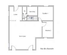 Maison à vendre 5 pièces proche de CONNERRE (72)La Chapelle saint remy, Maison sur sous-sol total 90 m² habitables  avec un très beau terrain de 2500 m² paysagé