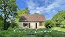 Maison à vendre  5 pièces VOUVRAY SUR HUISNE  (72)Fermette en campagne 100 m² habitables, 3 chambres, terrain 6000 m², cavité souterraine 