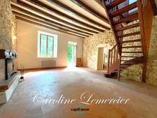 Maison à vendre  5 pièces VOUVRAY SUR HUISNE  (72)Fermette en campagne 100 m² habitables, 3 chambres, terrain 6000 m², cavité souterraine 