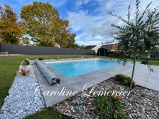 Maison à vendre 4 pièces  (72)Maison contemporaine à toit plat 98 m² habitables, 3 chambres, terrain de 700 m², piscine chauffée 