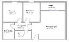 A vendre sur Vénissieux, Joli T3 de 58 m² dans résidence de 2019