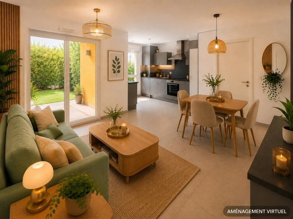 Appartement 2 pièces avec jardin – Saint-Priest, secteur Revaison