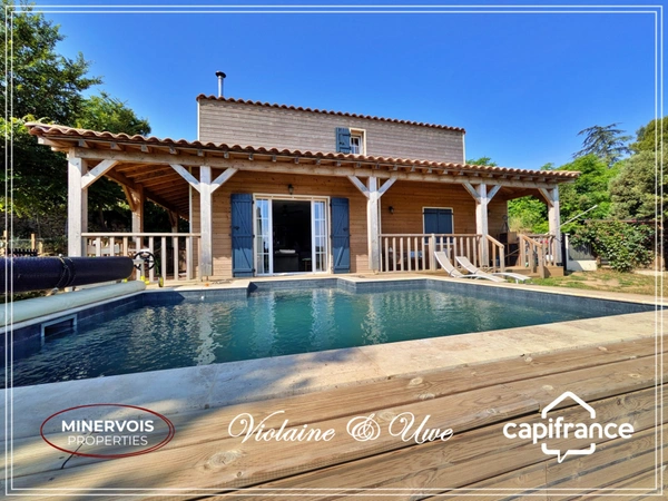 LA CAUNETTE – HAMEAU DE BABIO – MAISON CONTEMPORAINE D’EXCEPTION AVEC PISCINE – ENVIRONNEMENT NATUREL PRÉSERVÉ