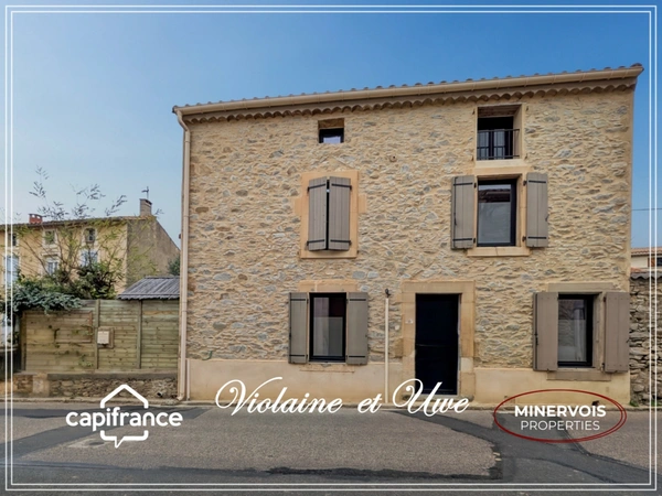 Maison de charme en pierre avec jardin sans vis-à-vis – Cesseras – Minervois