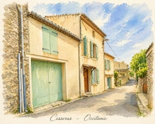 Maison de caractère meublée avec jardin, garage et fort potentiel – Cesseras, Minervois
