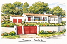 Villa contemporaine 158 m² – 5 chambres – Piscine – Terrain 3 000 m² – Classe A – Cesseras