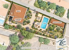 Maison à vendre à Pépieux – 4 chambres, piscine, jardin et très grand garage