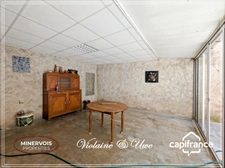 Maison en pierre rénovée avec grand garage, terrasse, cour et terrain – Siran (34210)