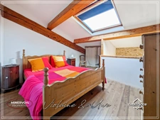 Maison de caractère avec tour médiévale, terrasse plein sud et grand garage – Cesseras