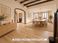 ARGENS-MINERVOIS – Maison de caractère avec 4 chambres, terrasses, jardin arboré et garage