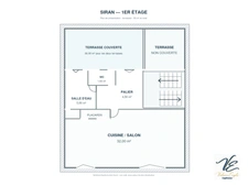 **Renovated house for sale in Siran – 3 bedrooms, terrace, courtyard and large garage**