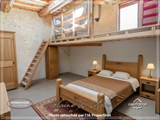 Maison de caractère avec tour médiévale, terrasse plein sud et grand garage – Cesseras