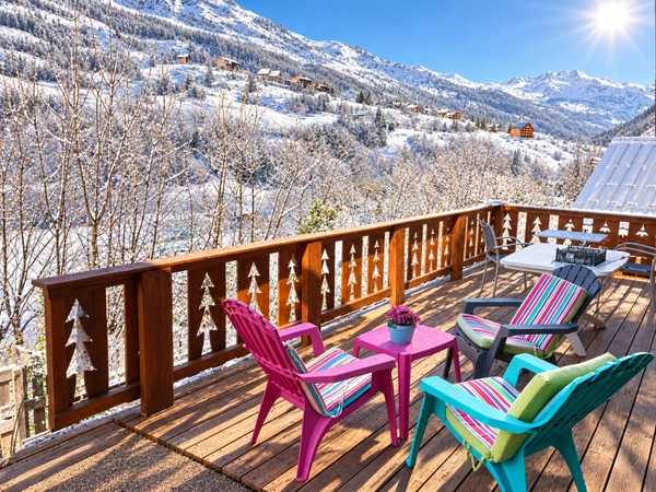 Val d'Allos, une oasis de fraicheur à la montagne - Label Famille Plus Montagne - Chalet 8 pièces - Vue montagne - Altitude 1400m