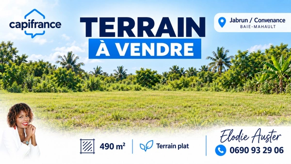 Terrain plat de 490 m2 