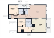 Haute Savoie (74), à vendre SAMOENS - Domaine skiable Grand Massif - Appartement T3 bis 
