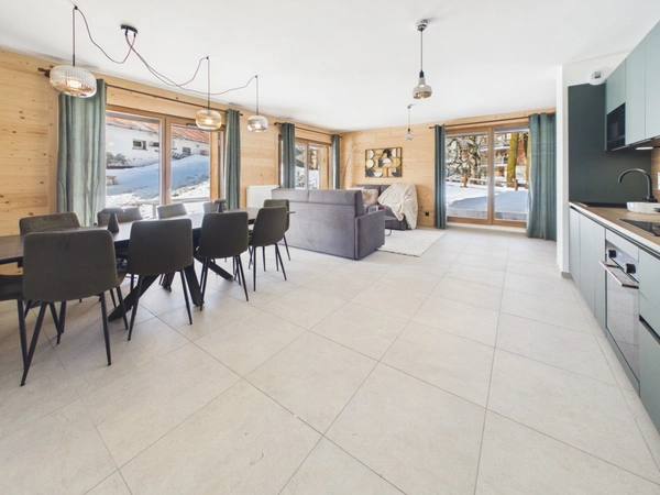 Haute Savoie (74), à vendre SAMOENS - Domaine skiable Grand Massif - Appartement T3 en rez de jardin