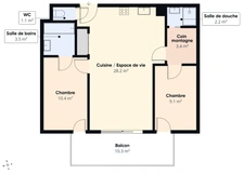 Haute Savoie (74), for sale in Samoëns - Grand Massif ski area - 2-bedroom apartment 