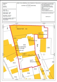 Doubs (25), à vendre Besançon,  5 Immeubles + 1 Atelier + terrain de 3417 m2  Besançon, quartier Chaprais.
