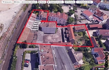 Doubs (25), à vendre Besançon,  5 Immeubles + 1 Atelier + terrain de 3417 m2  Besançon, quartier Chaprais.