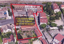 Doubs (25), à vendre Besançon,  5 Immeubles + 1 Atelier + terrain de 3417 m2  Besançon, quartier Chaprais.