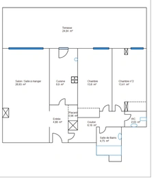 Appartement à vendre 3 pièces MANDELIEU LA NAPOULE (06)
