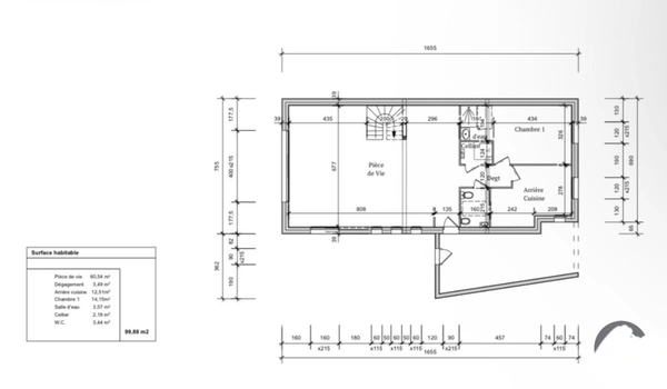 LA BAULE-QUARTIER GUEZY-MAISON 6P-DE 166M2-TERRAIN DE 700M2- GARAGE DE 24M2-PROCHE COMMERCES