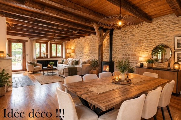 Ferme Rénovée à vendre 6 pièces 249m² SAINT DENIS LES BOURG (01)