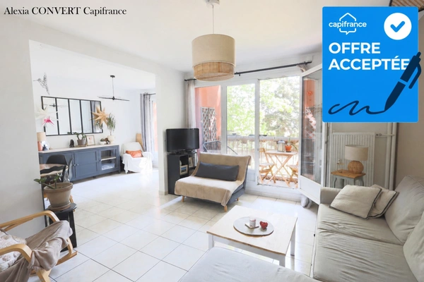 Appartement T3 de 72.6m² rénové, lumineux avec cave et stationnement