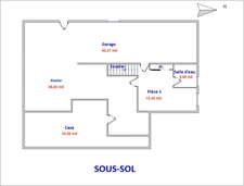 Maison de plain-pied 4 pièces – 98 m² avec sous-sol complet – Proche Pont-de-Vaux