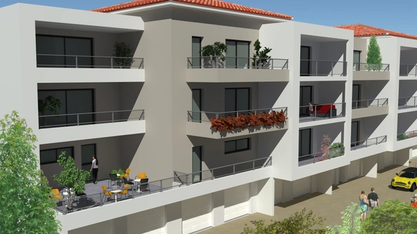 Dpt Corse (20), à vendre Sainte Lucie de PORTO VECCHIO appartement T3 de 70,65 m²  - Terrasse de 19,25m2