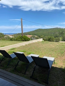 Dpt Corse (20), à vendre FAVONE appartement T3 de 53,60 m2 en rez de jardin plage à pied vue mer