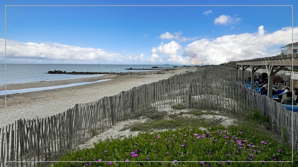 Dpt Hérault (34), à vendre FRONTIGNAN-PLAGE appartement T3 de 51 m²  - Plain pied- Front de mer