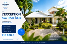 ✨RARE SUR LE MARCHÉ✨ Villa à vendre 4 pièces LES TROIS ILETS (972)