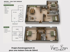 Maison à réhabiliter à vendre 3 pièces HAMES BOUCRES (62)