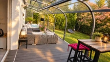  House with sea view, jacuzzi and magnificent garden in Moulin Blanc