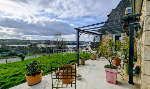 Maison néo-bretonne avec vue mer-  150 m² - 4 chambres - Terrain 3500 m² - Terrain de tennis -  HANVEC (29)